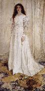 James Abbot McNeill Whistler Symphony in White no 1: The White Girl - Portrait of Joanna Hiffernan oil painting on canvas